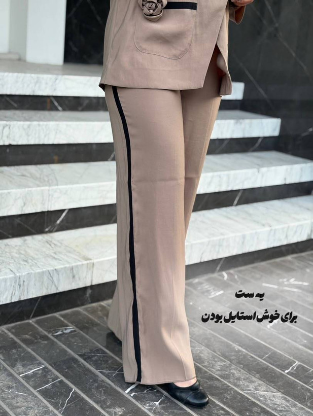 کت و شلوار ژالین | تلفیقی از وقار مدرن و جزئیات هنری